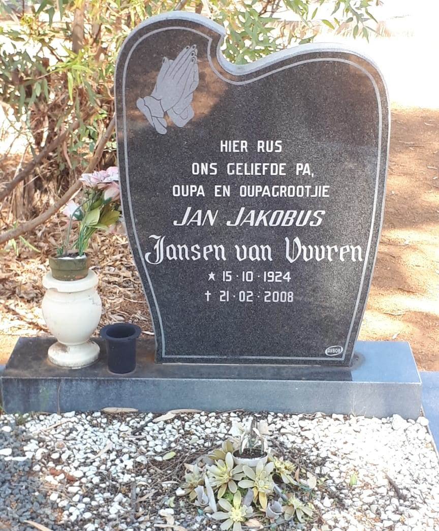 VUUREN Jan Jakobus, Jansen van 1924-2008
