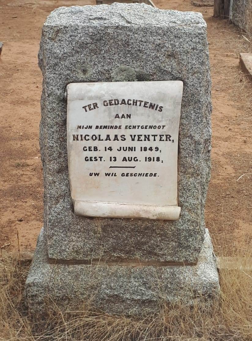 VENTER Nicolaas 1849-1918