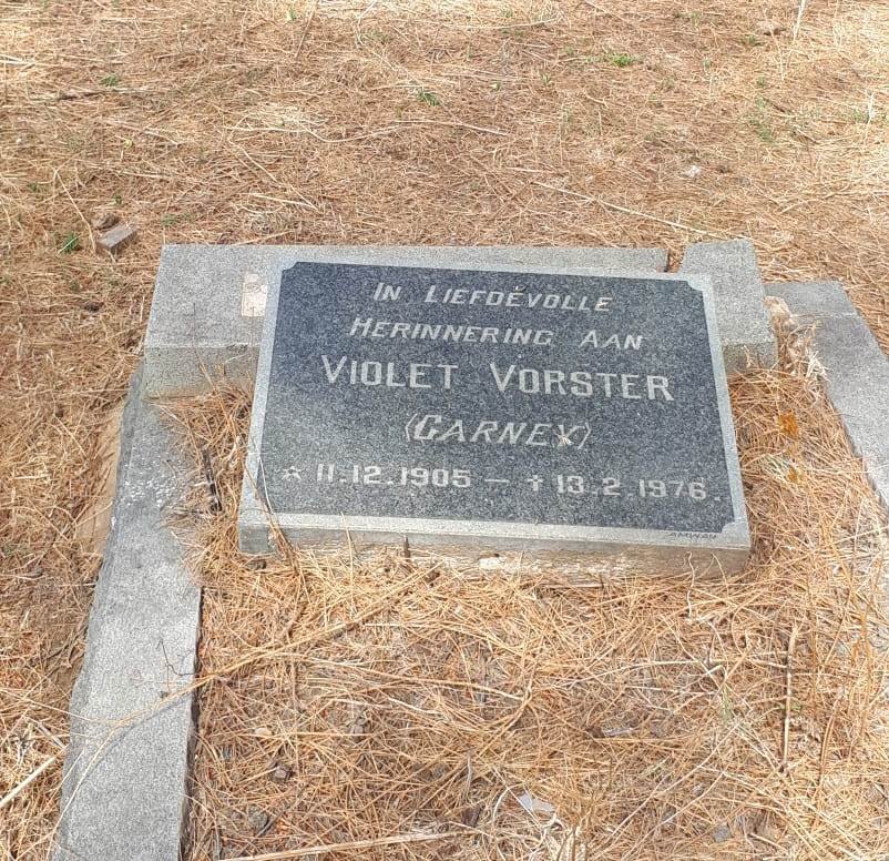 VORSTER Violet nee CARNEY 1905-1976