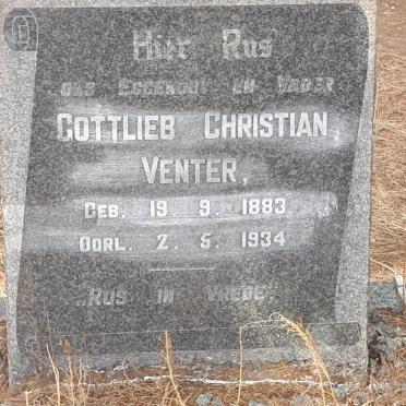 VENTER Gottlieb Christian 1883-1934