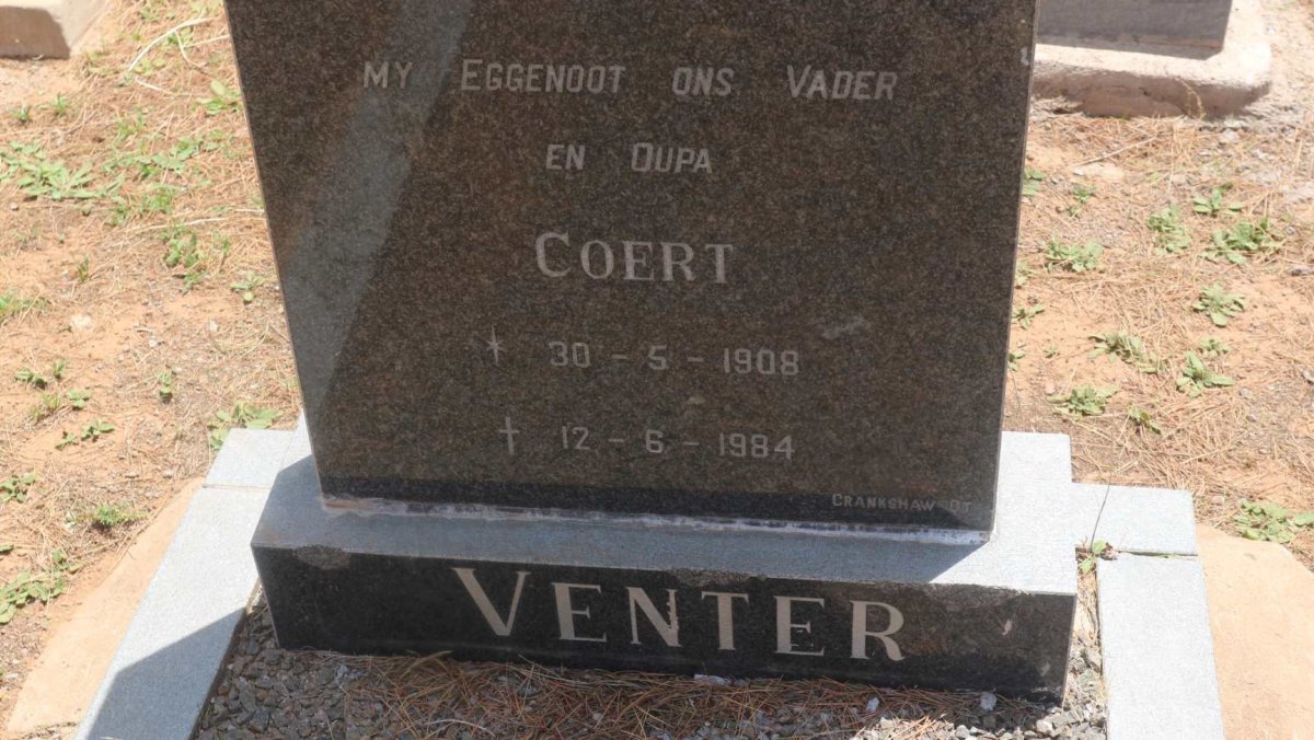 VENTER Coert 1908-1984