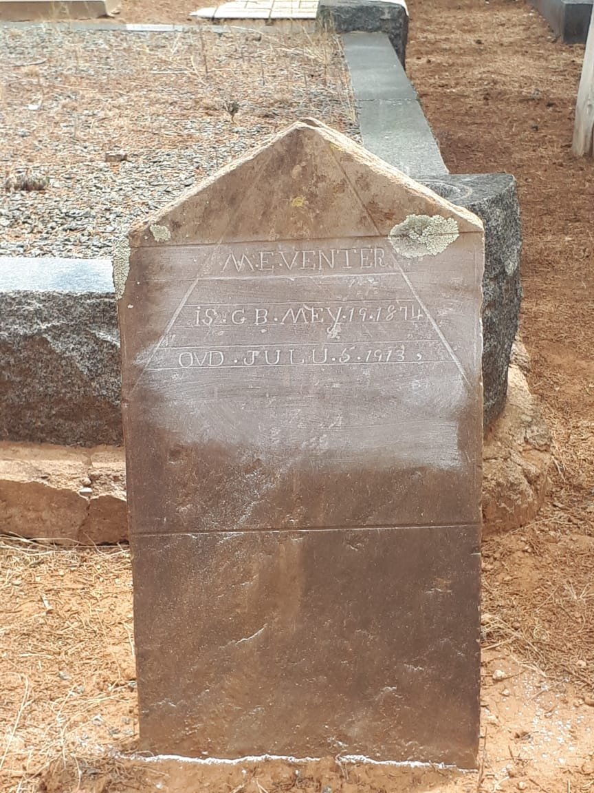 VENTER M.E. 1874-1913