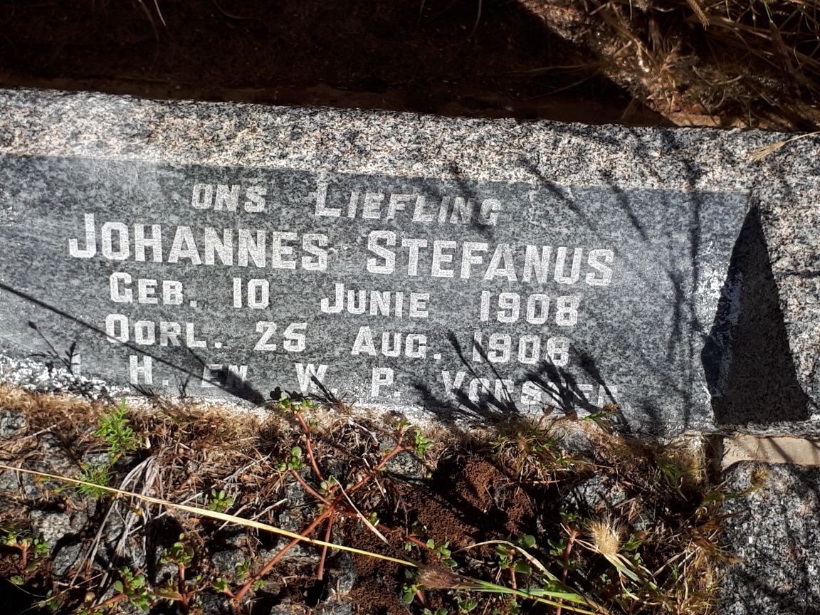 VORSTER Johannes Stefanus 1908-1908