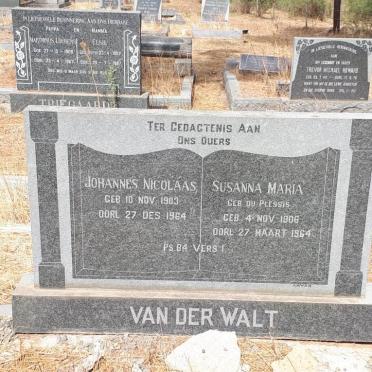 WALT Johannes Nicolaas, van der 1903-1964 &amp; Susanna Maria DU PLESSIS 1906-1964