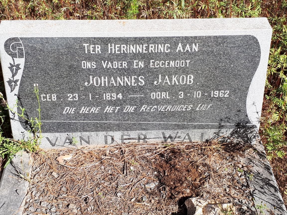 WALT Johannes Jakob, van der 1894-1962