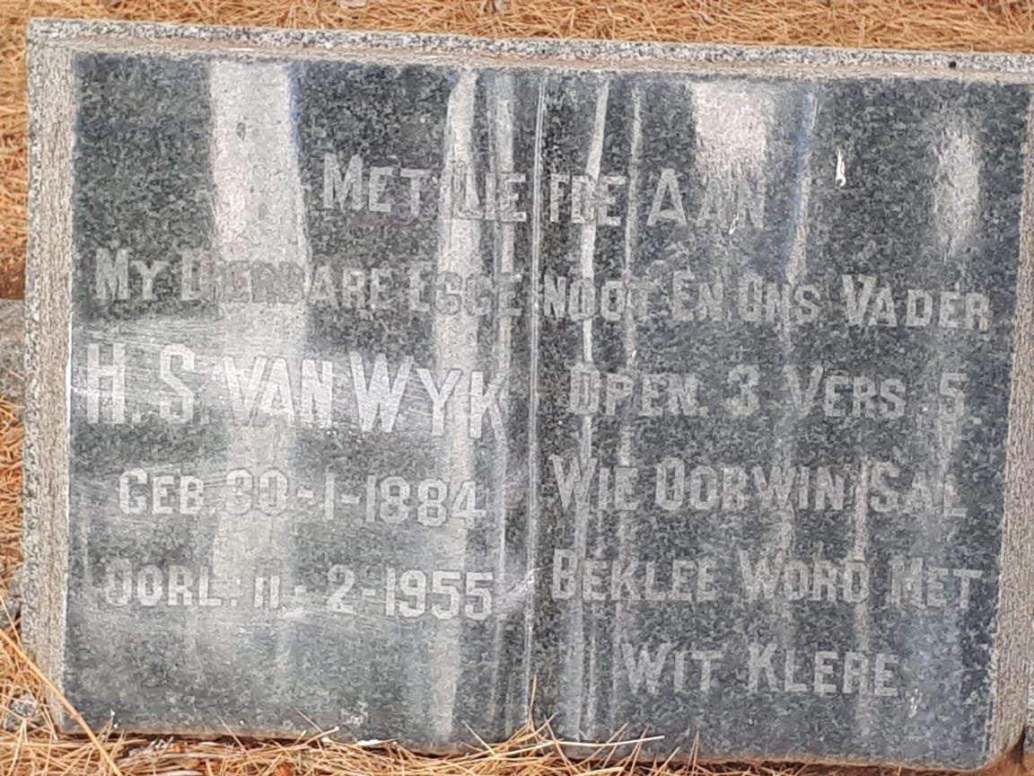 WYK H.S., van 1884-1955