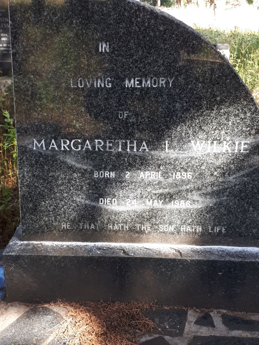 WILKIE Margaretha L. 1896-1986