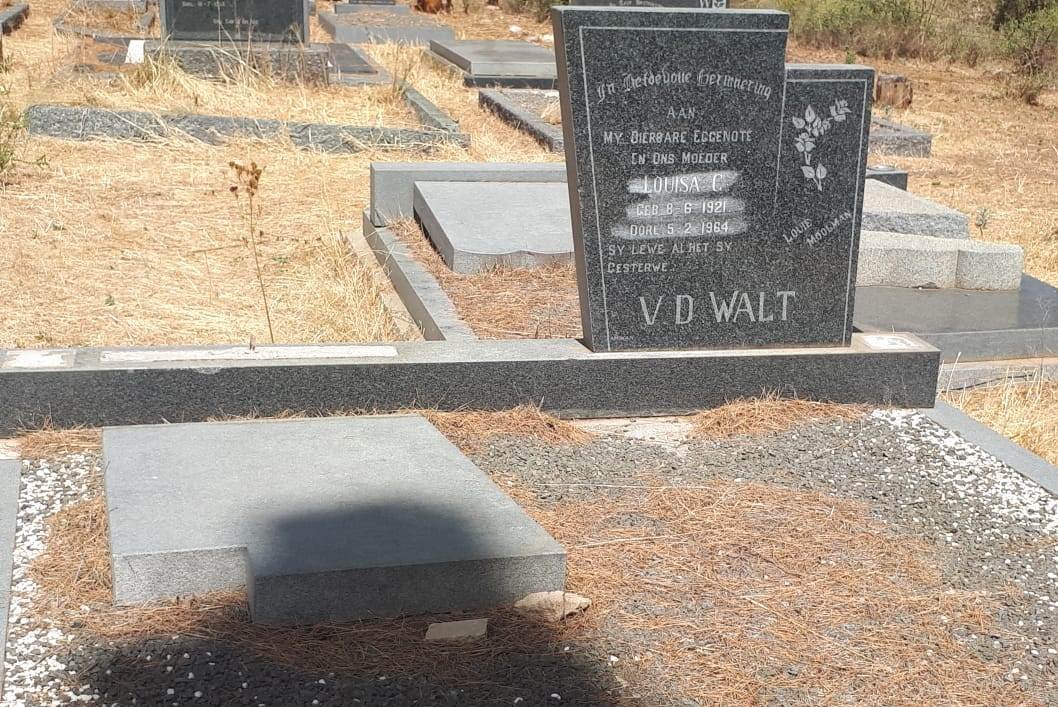 WALT Louisa C., v.d. 1921-1964
