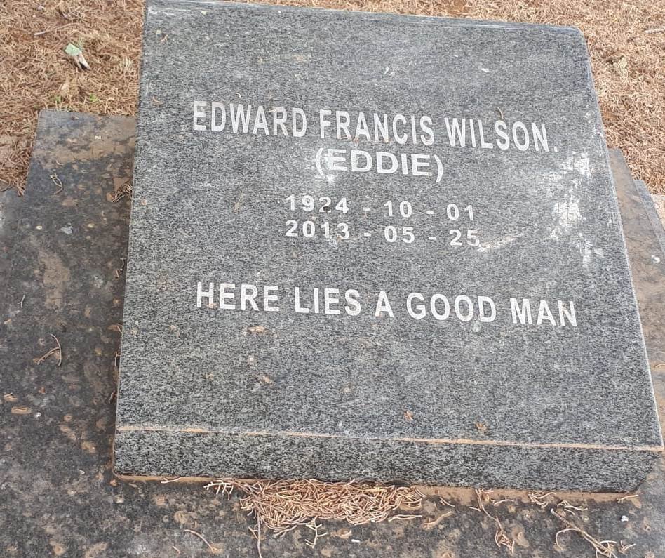 WILSON Edward Francis 1924-2013