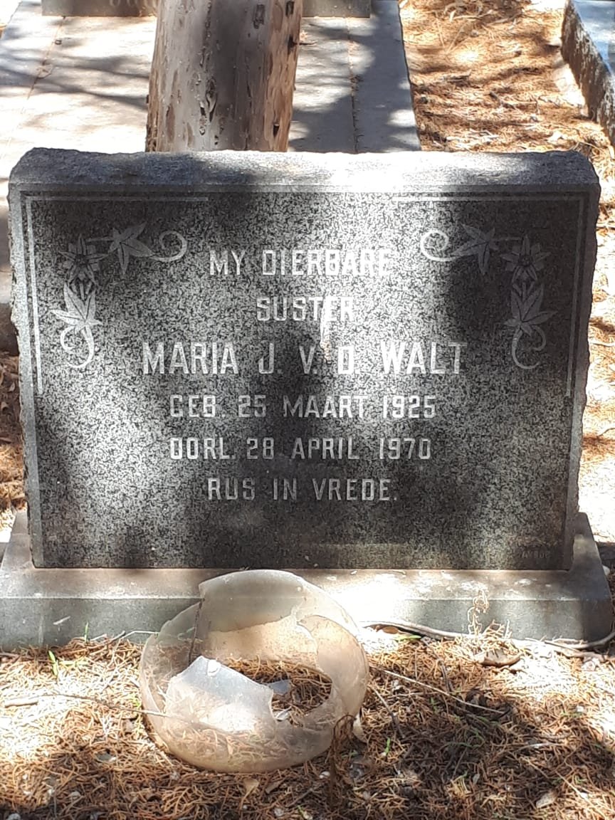 WALT Maria J., v.d. 1925-1970