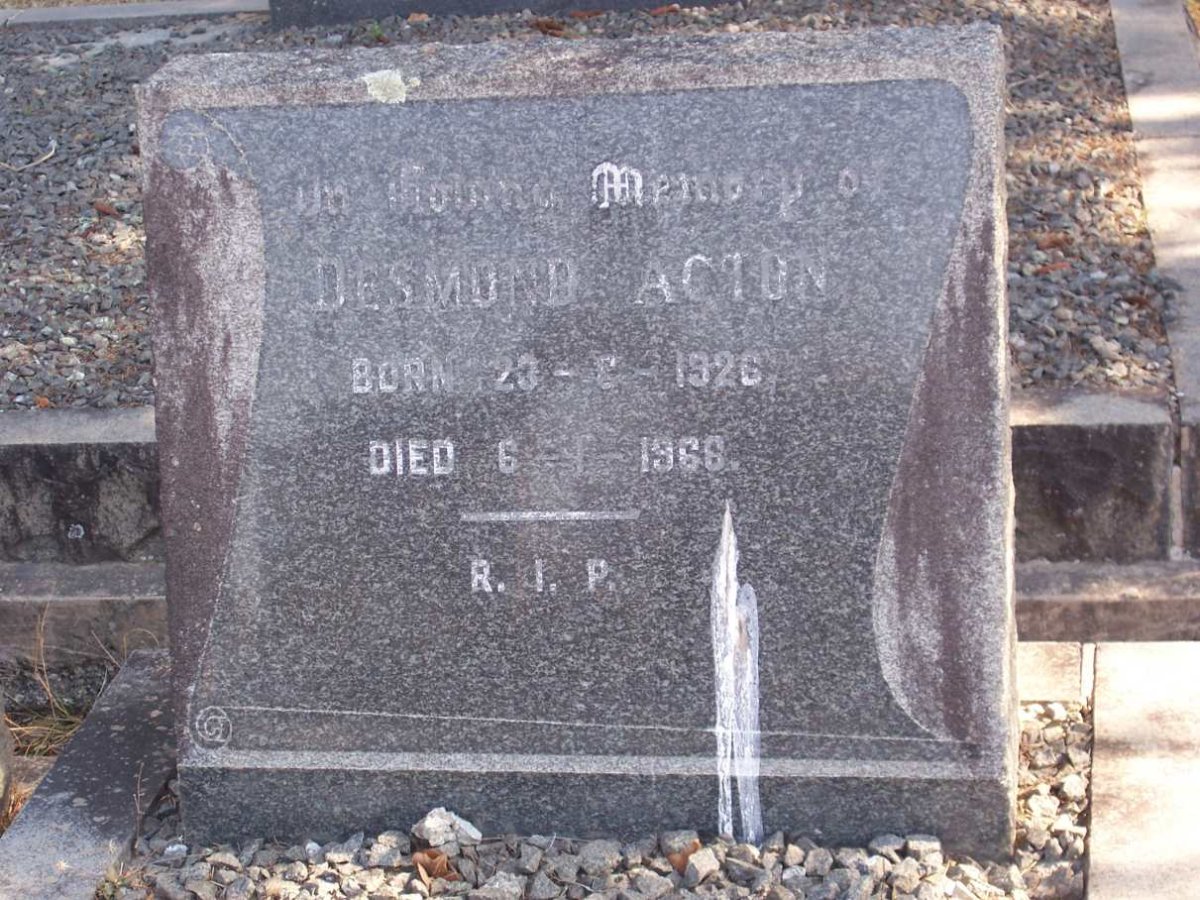 ACTON Desmond 1926-1966