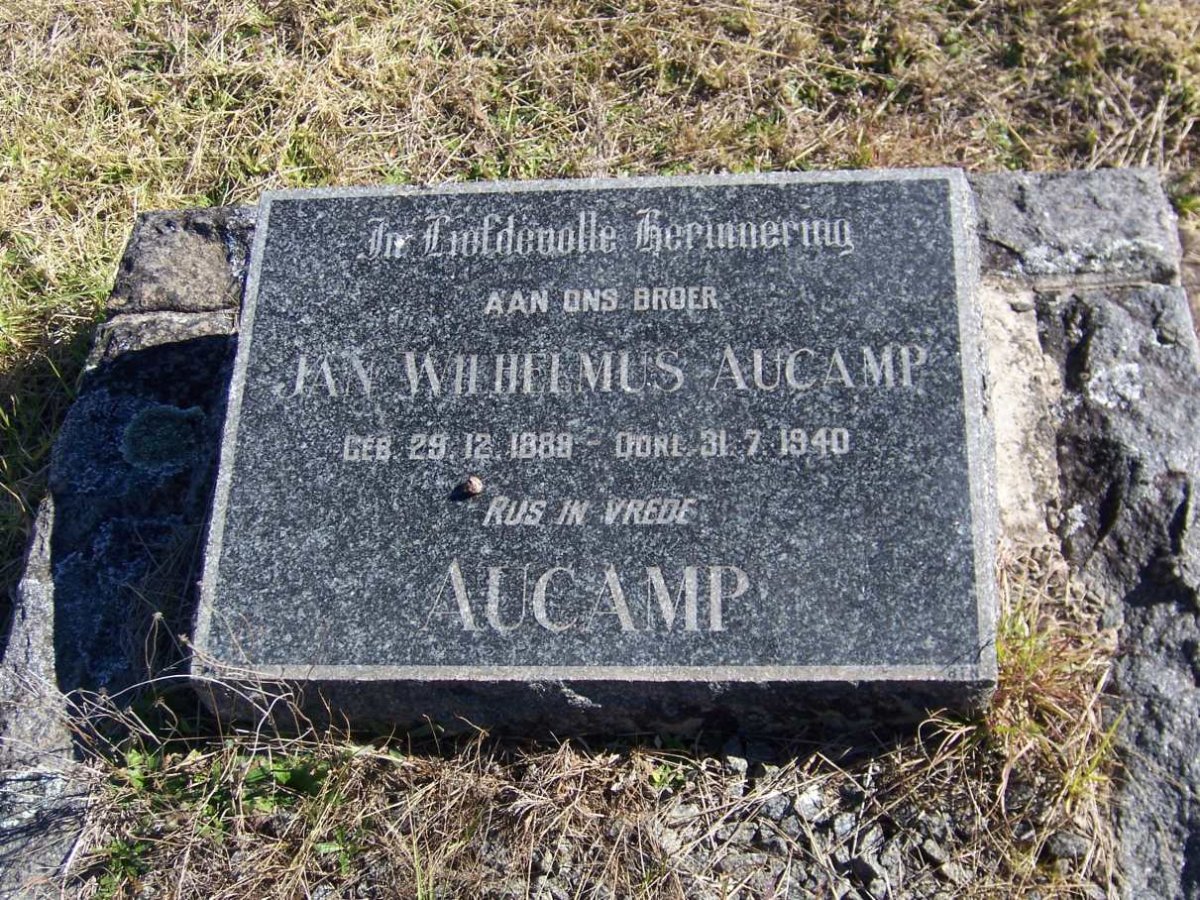 AUCAMP Jan Wilhelmus 1889-1940