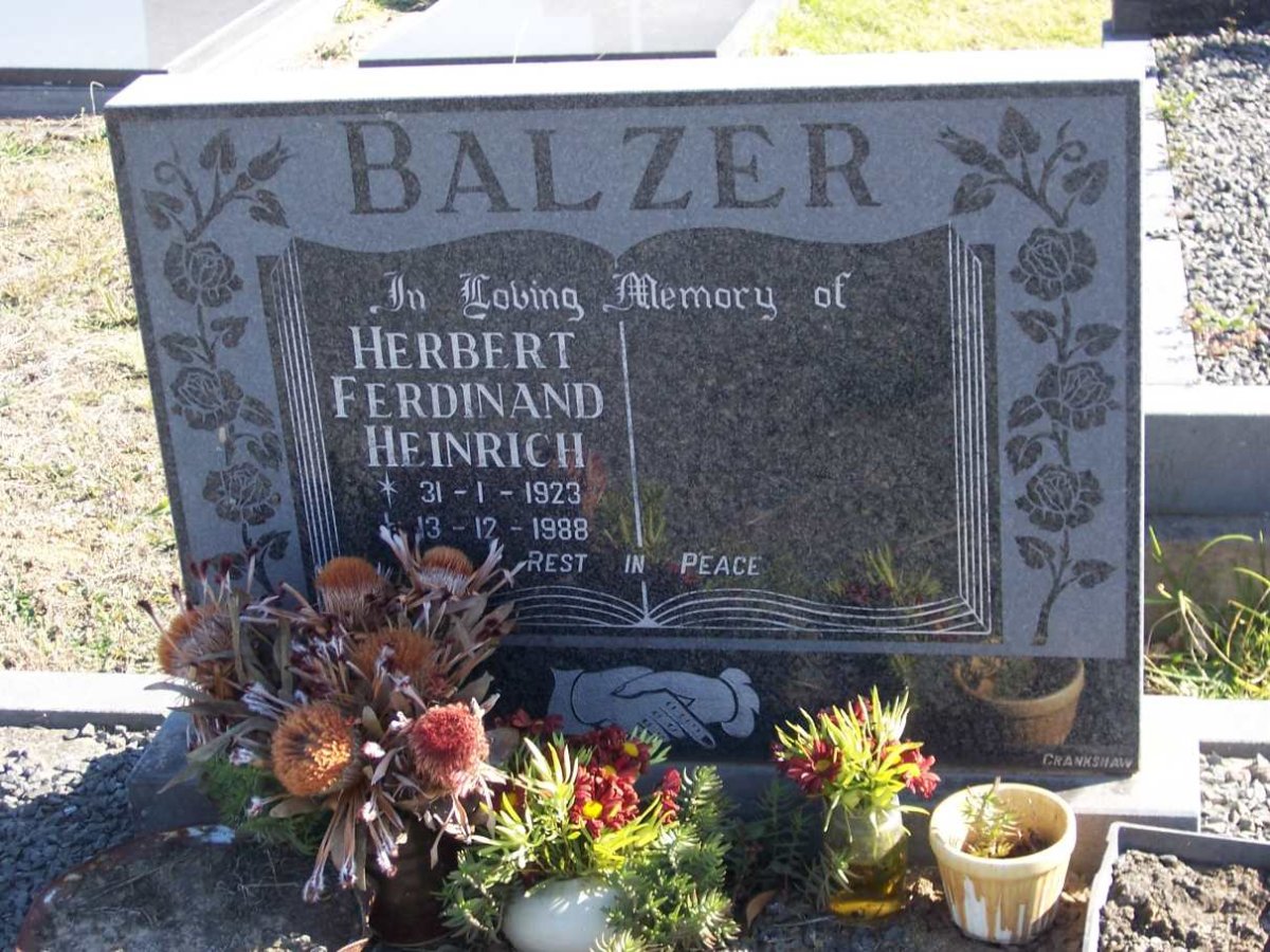 BALZER Herbert Ferdinand Heinrich 1923-1988