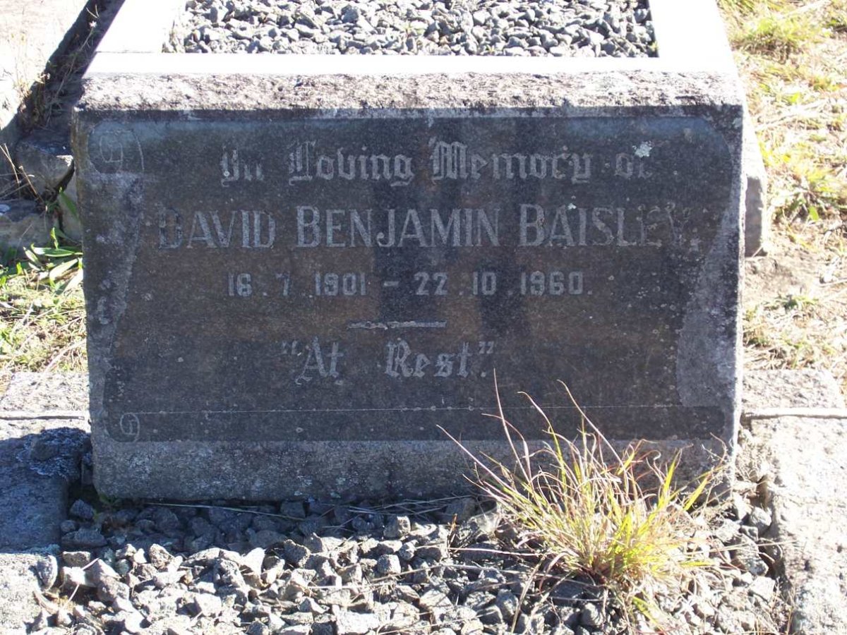 BAISLEY David Benjamin 1901-1960
