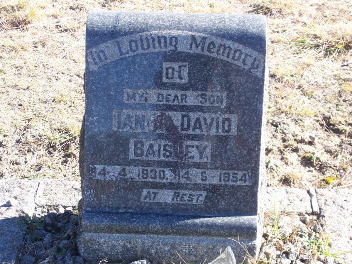 BAISLEY Ian ?. David 1930-1954