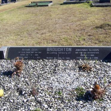 BROUGHTON Arthur Cecil 1901-1971 &amp; Johanna Gladys 1909-2006