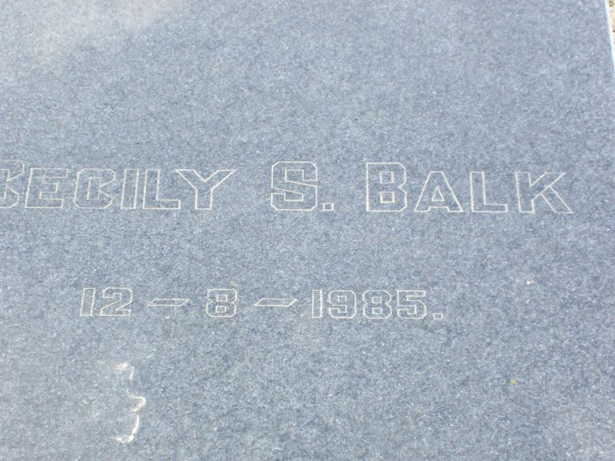 BALK Cecily S. -1985