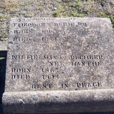 BUCHLER Theodor 1863-1944 &amp; Wilhelmine MANTHE 1867-1944