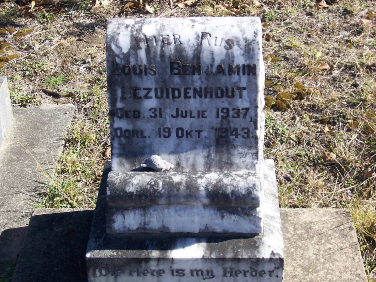 BEZUIDENHOUT Louis Benjamin 1937-1943