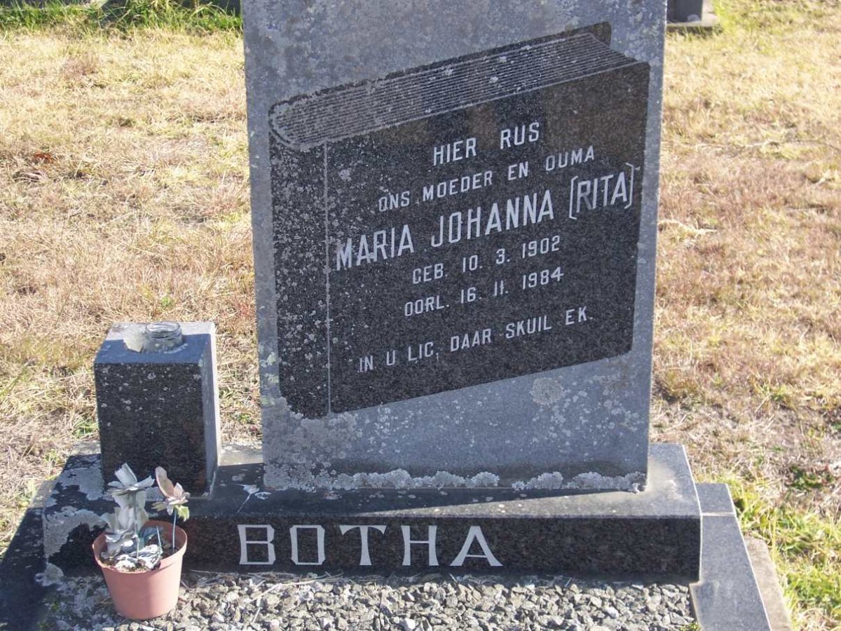 BOTHA Maria Johanna 1902-1984