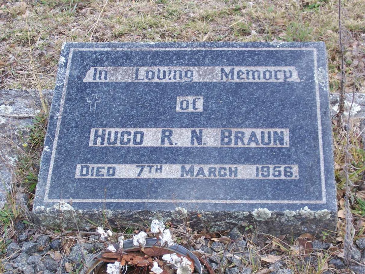 BRAUN Hugo R.N. -1956