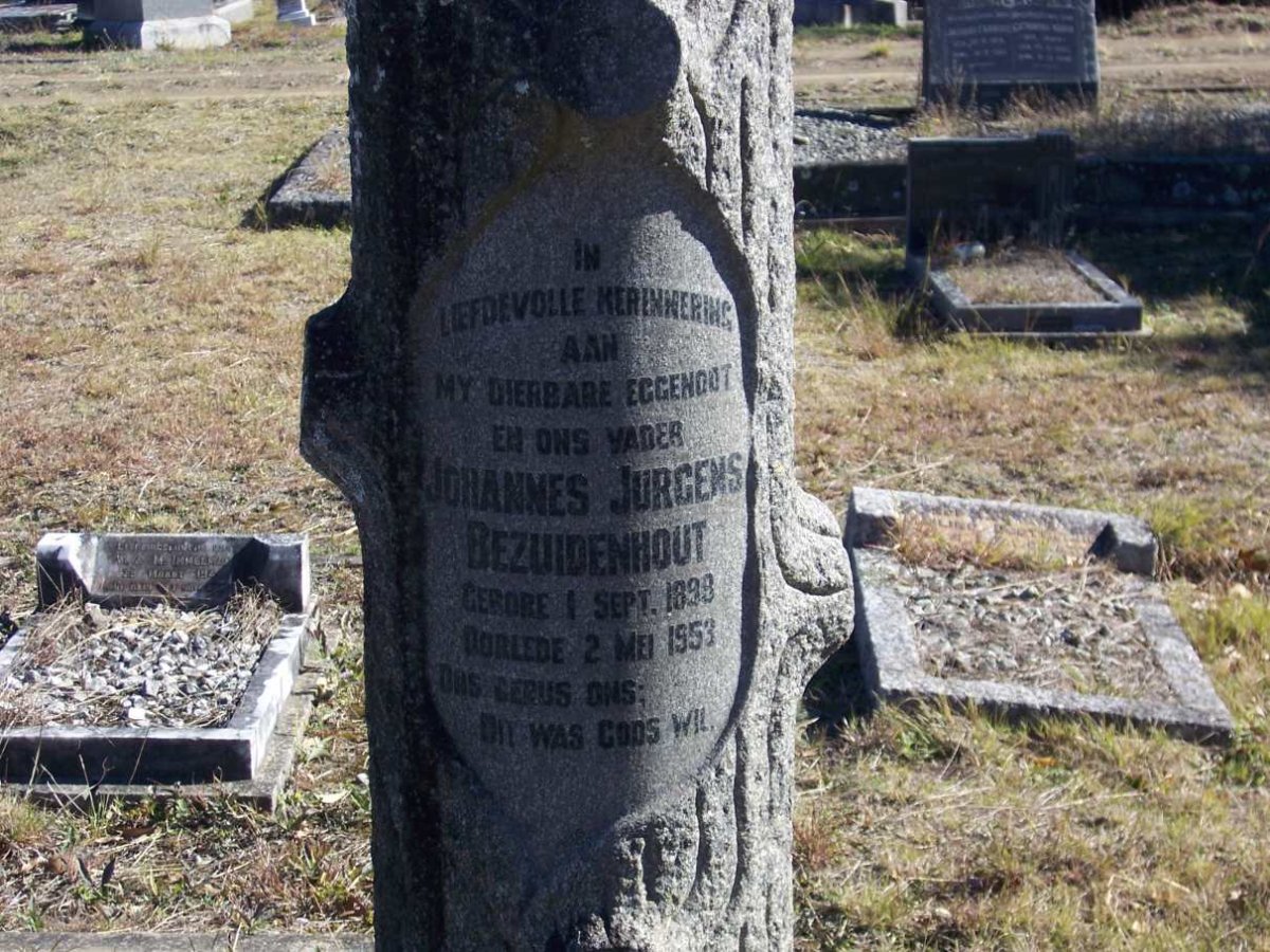 BEZUIDENHOUT Johannes Jurgens 1898-1953