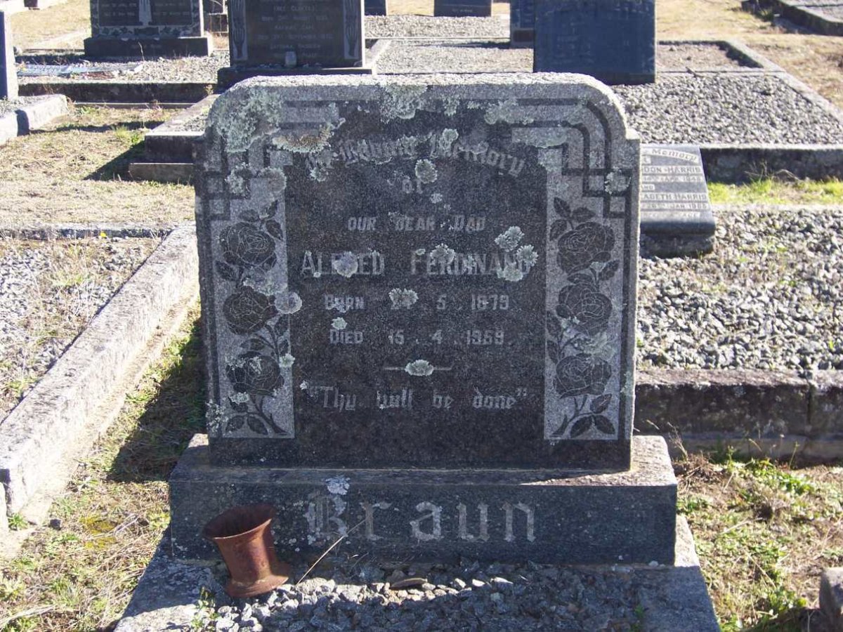 BRAUN Alfred Ferdinand 1879-1959