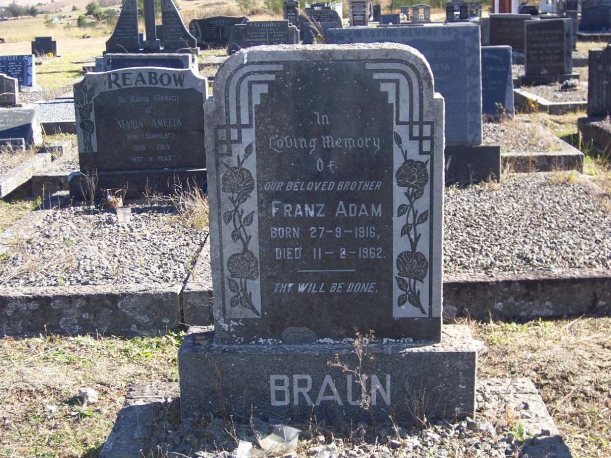 BRAUN Franz Adam 1916-1962