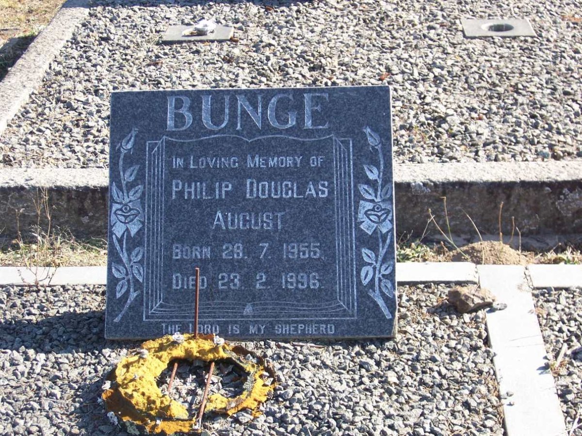 BUNGE Philip Douglas August 1955-1996