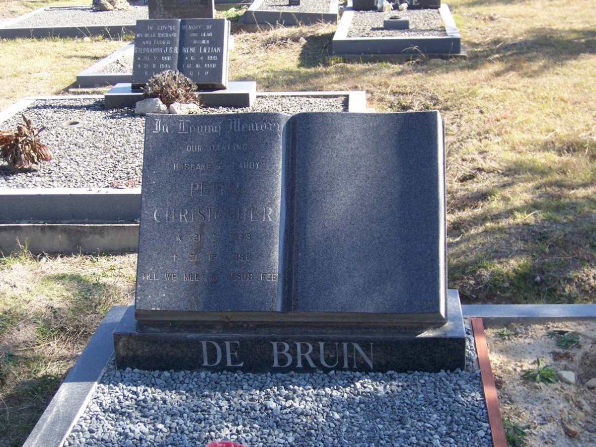 BRUIN Peter Christopher, De 1943-1982