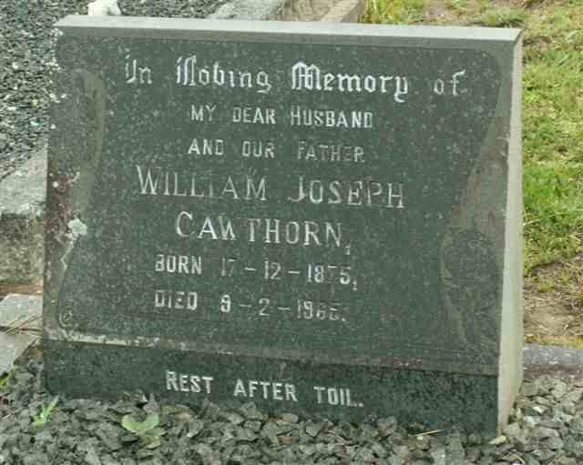 CAWTHORN William Joseph 1875-1965