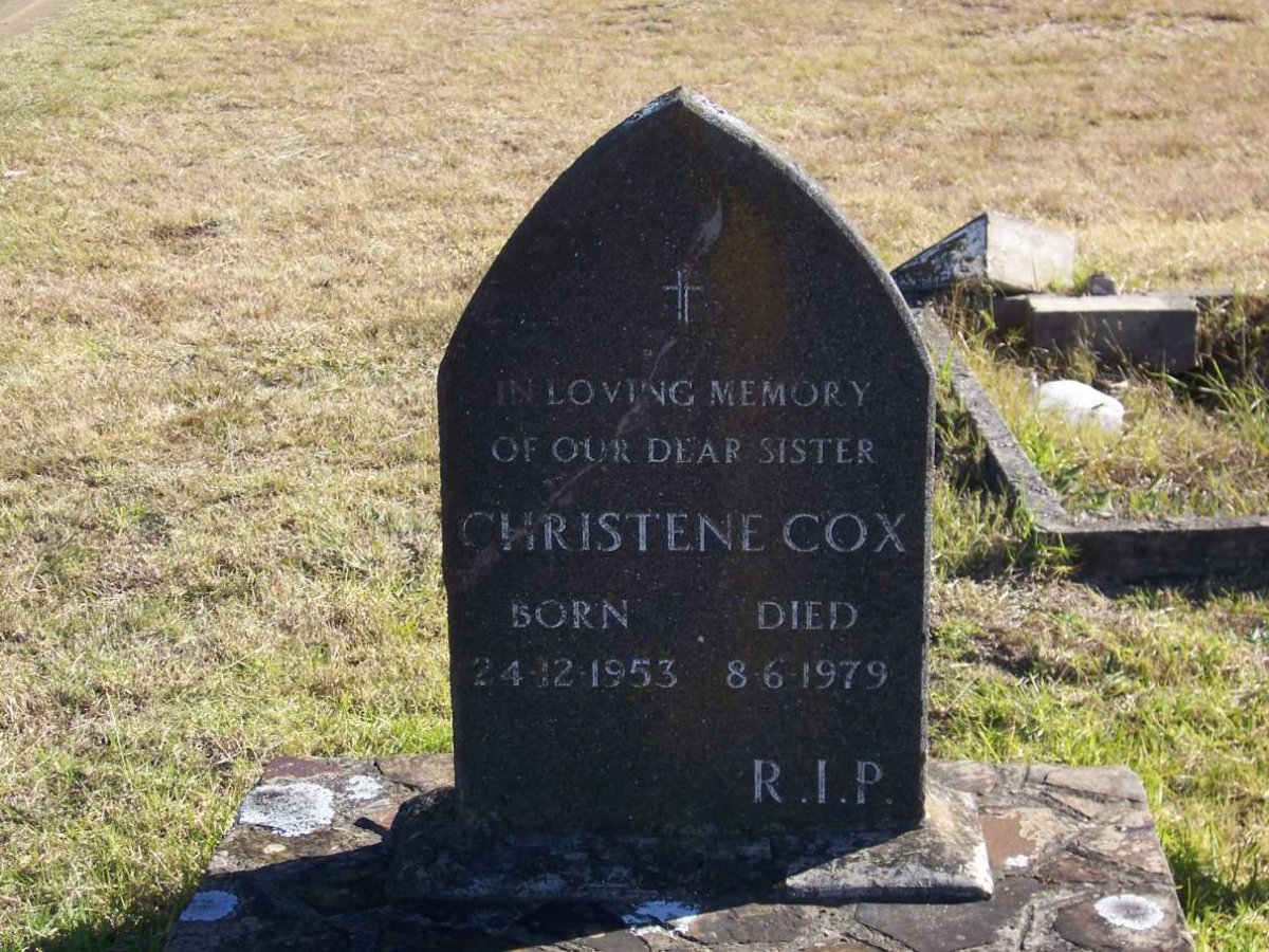 COX Christine 1953-1979