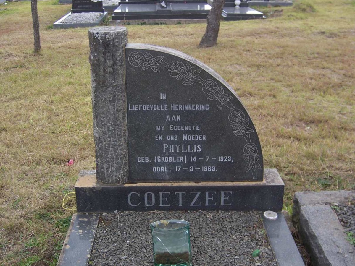COETZEE Phyllis nee GROBLER 1923-1969