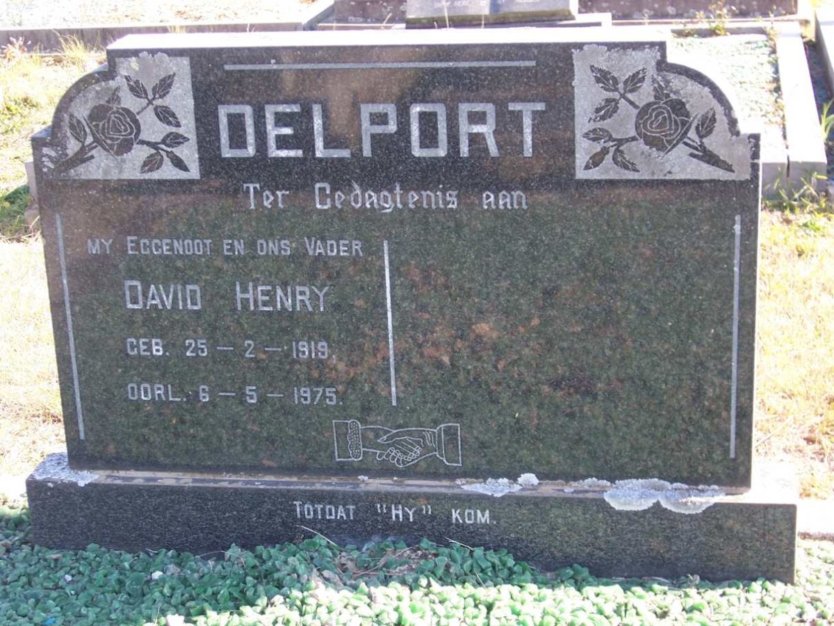 DELPORT David Henry 1919-1975