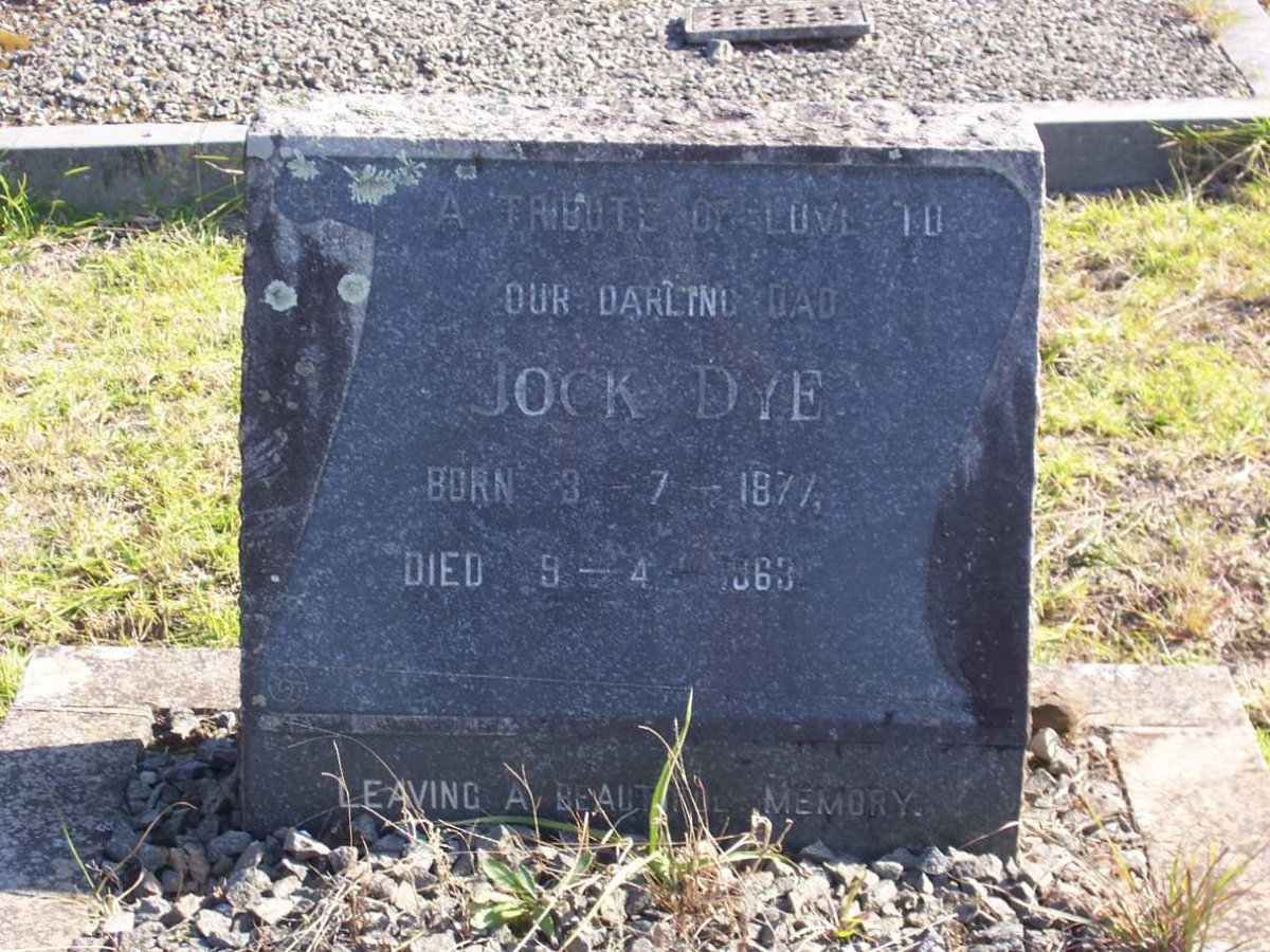 DYE Jock 1877-1963