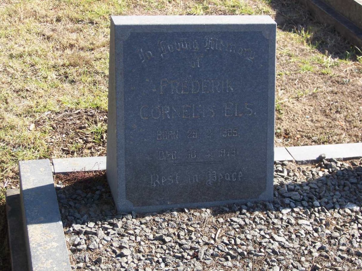 ELS Frederik Cornelis 1895-1973