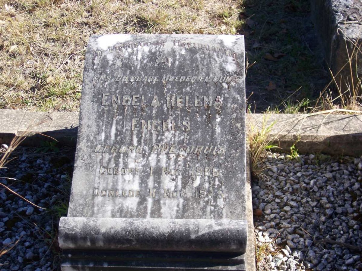ENGELS Engela Helena nee PRETORIUS 1886-1945