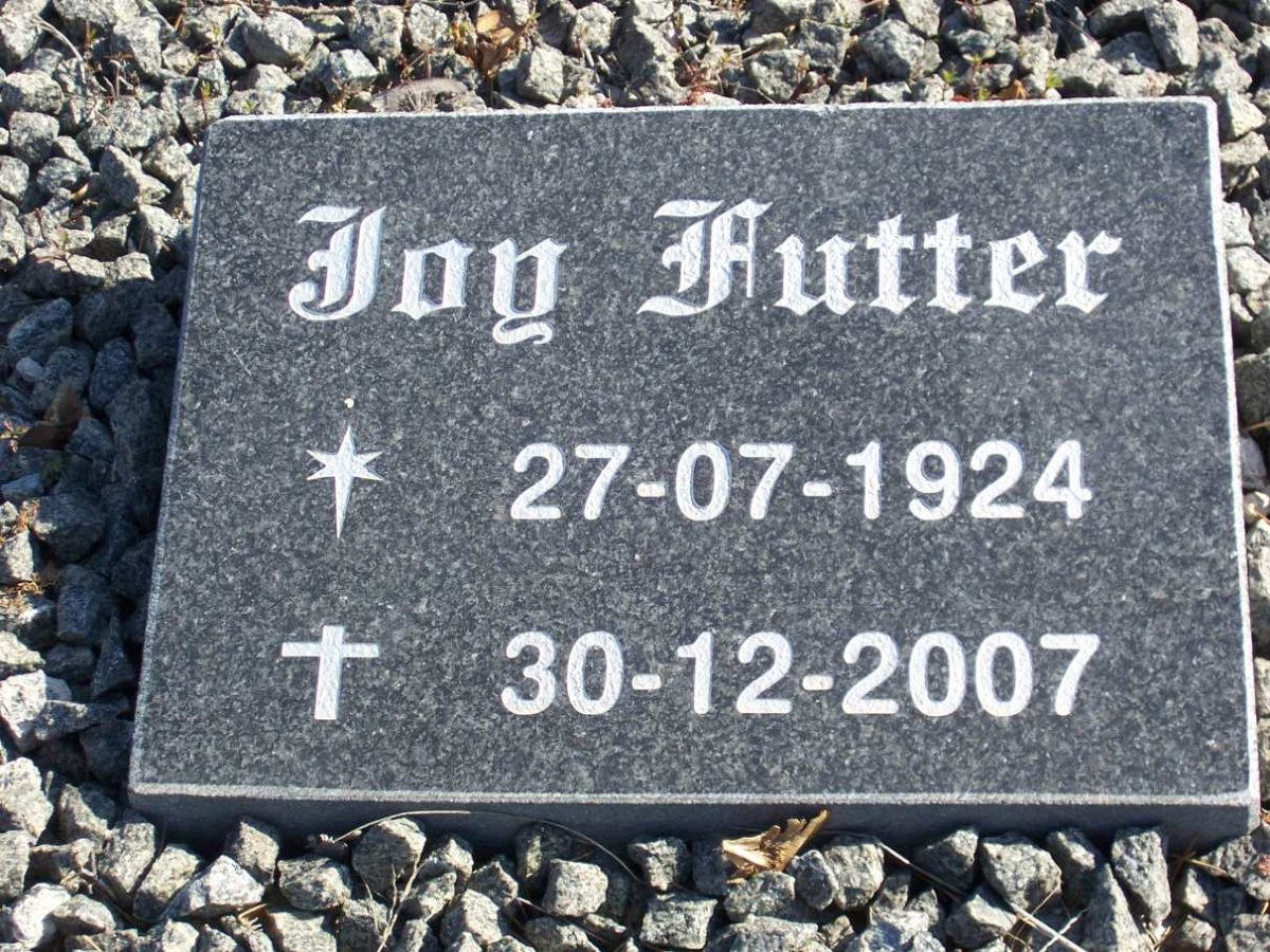 FUTTER Joy 1924-2007