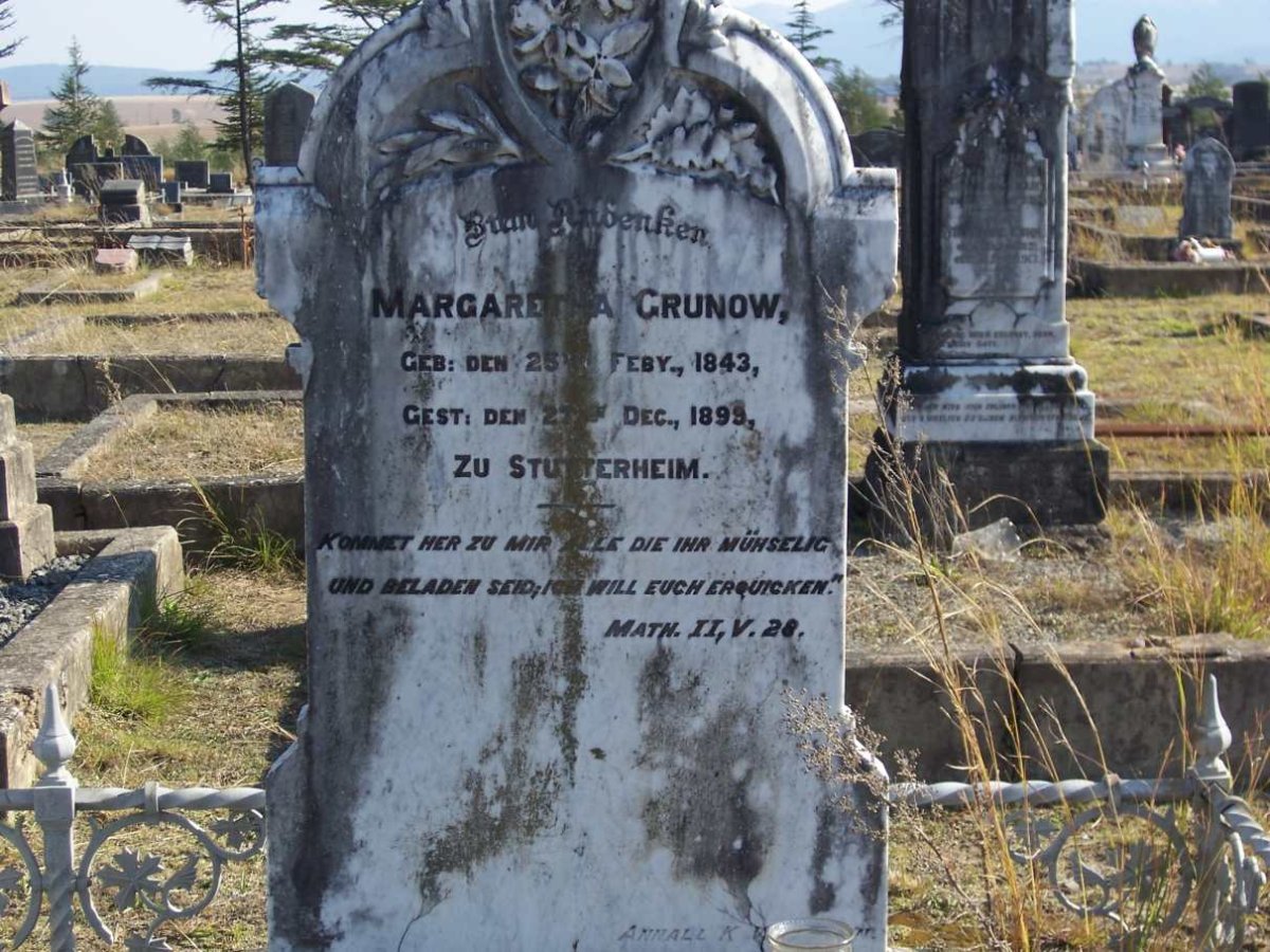 GRUNOW Margaretha 1843-1899