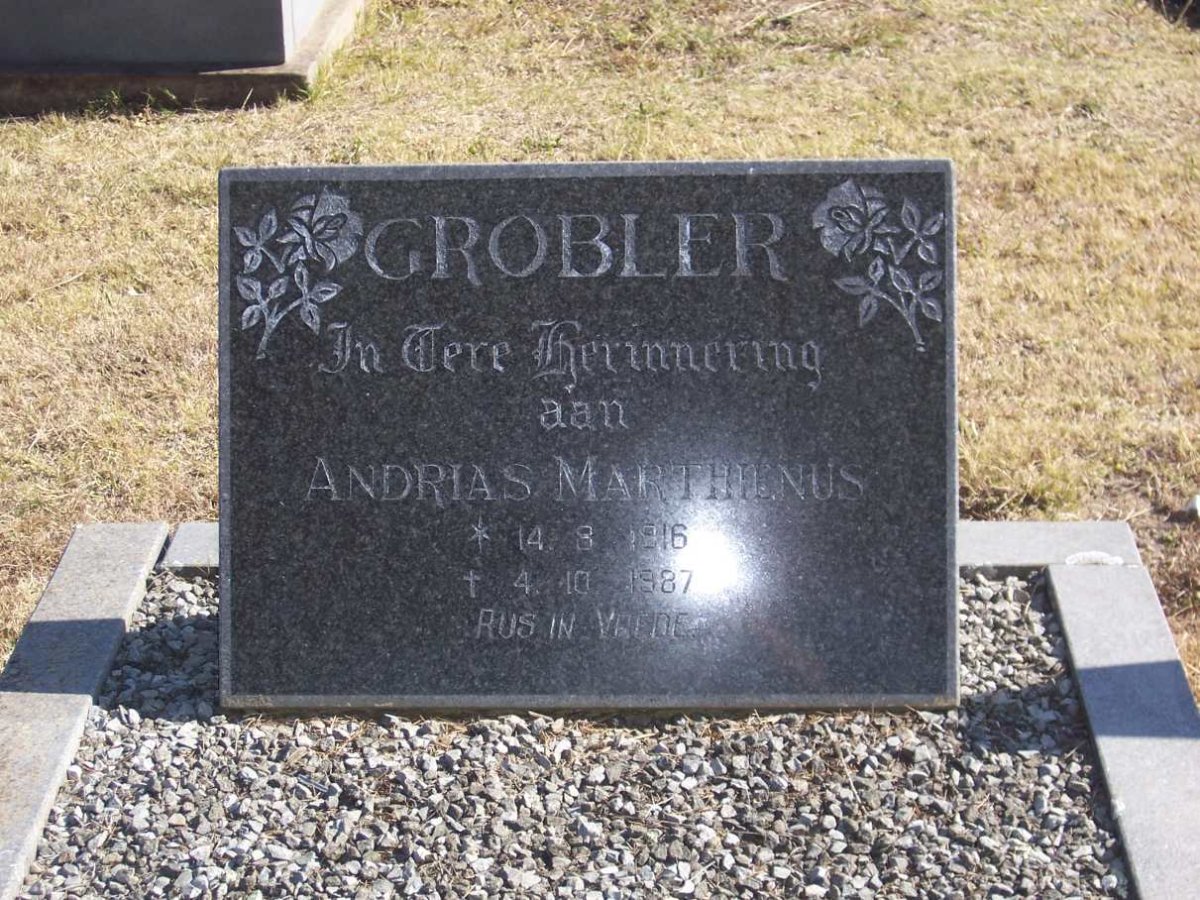 GROBLER Andrias Marthienus 1916-1987