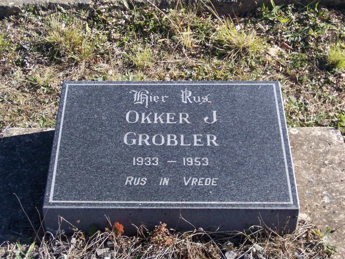 GROBLER Okker J. 1933-1953