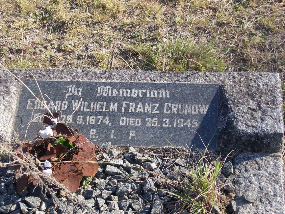 GRUNOW Eduard Wilhelm Franz 1874-1945