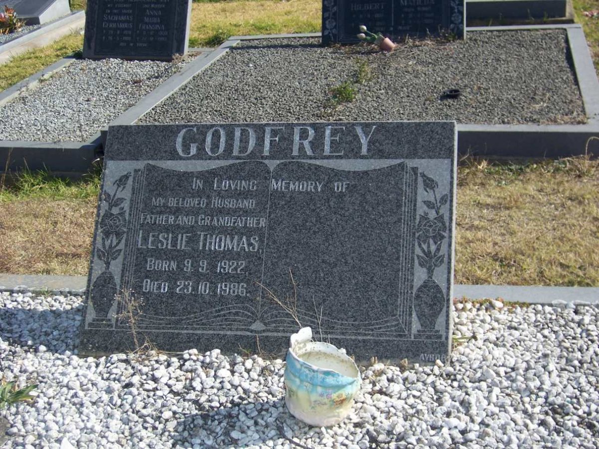 GODFREY Leslie Thomas 1922-1986