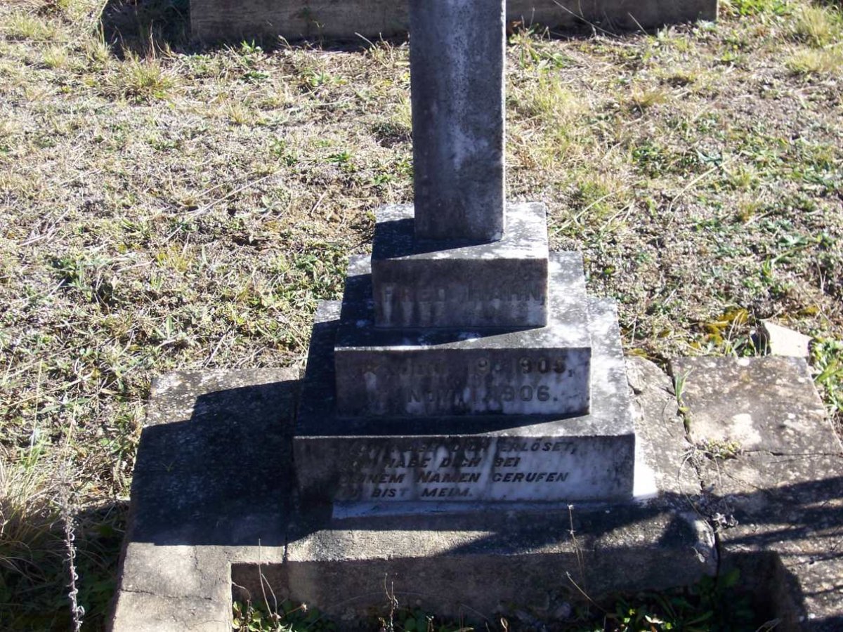 HAHN Fred 1905-1906