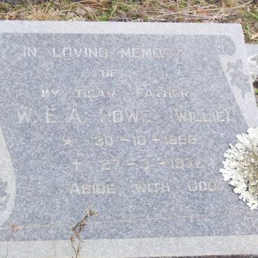 HOWE W.E.A. 1898-1972