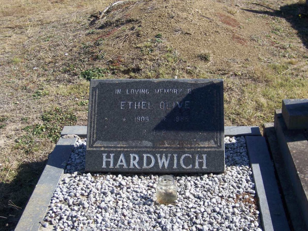 HARDWICH Ethel Olive 1909-1985
