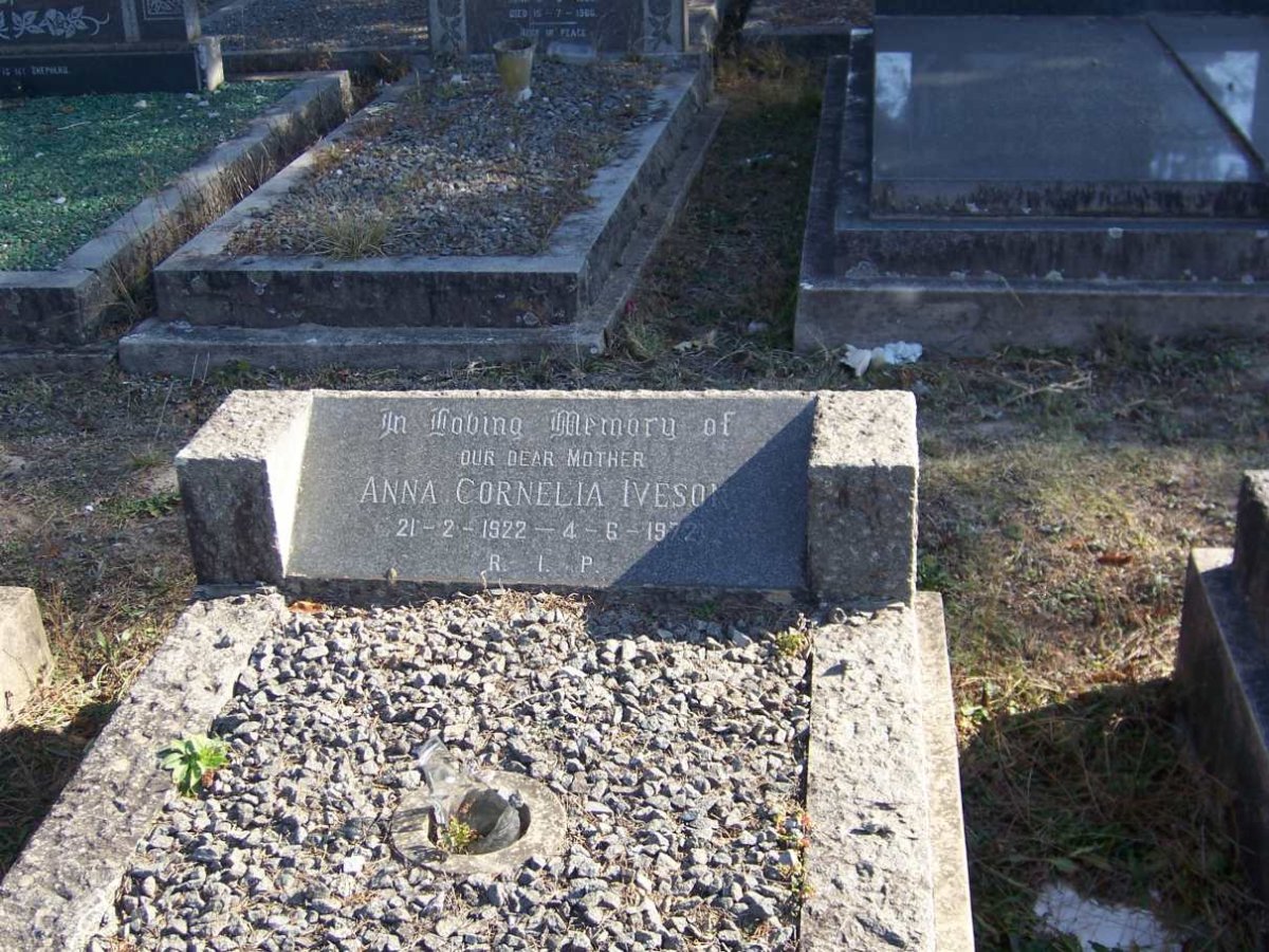 IVESON Anna Cornelia 1922-1972