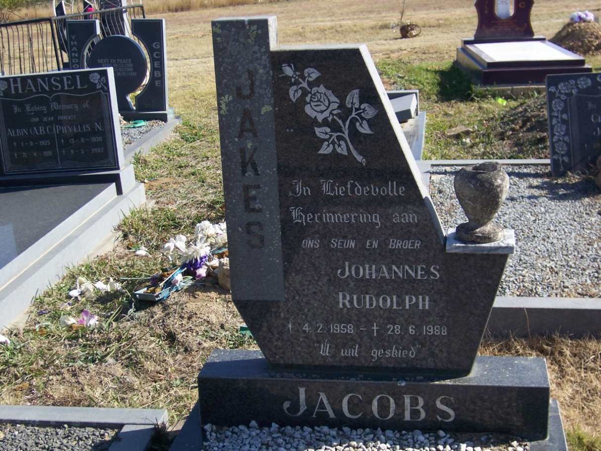 JACOBS Johannes Rudolph 1958-1988