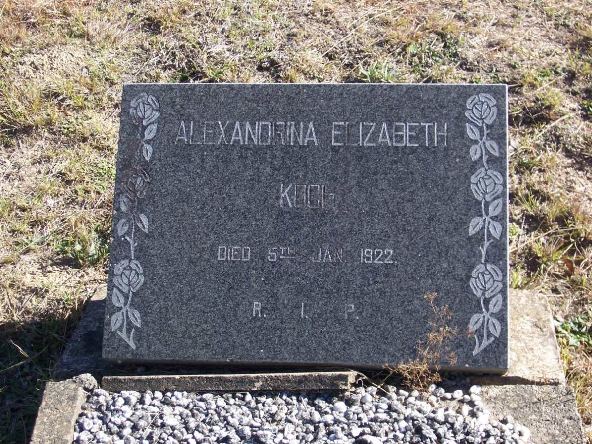 KOCH Alexandrina Elizabeth -1922