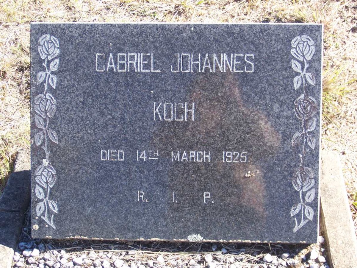 KOCH Gabriel Johannes -1925